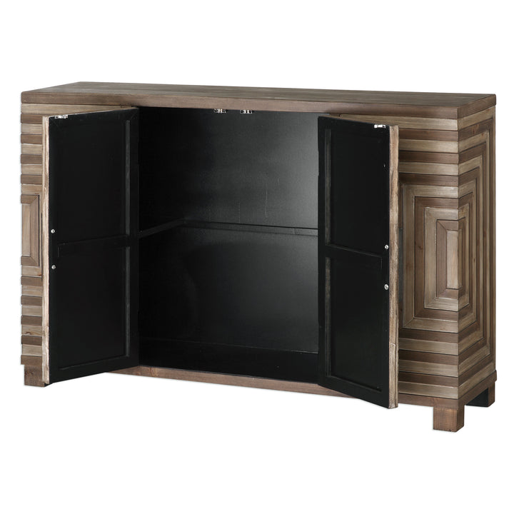 Uttermost Layton Geometric Console Cabinet