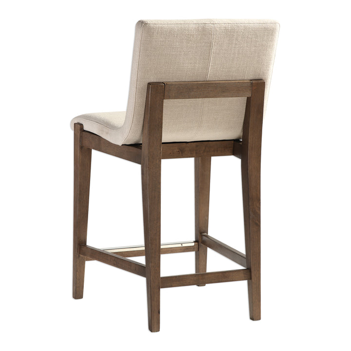 Uttermost Klemens Linen Counter Stool