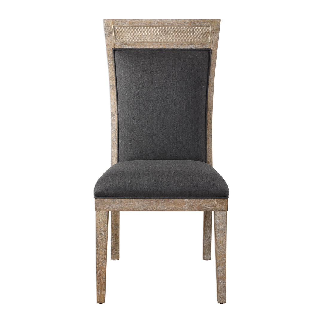 Uttermost Encore Dark Gray Armless Chair