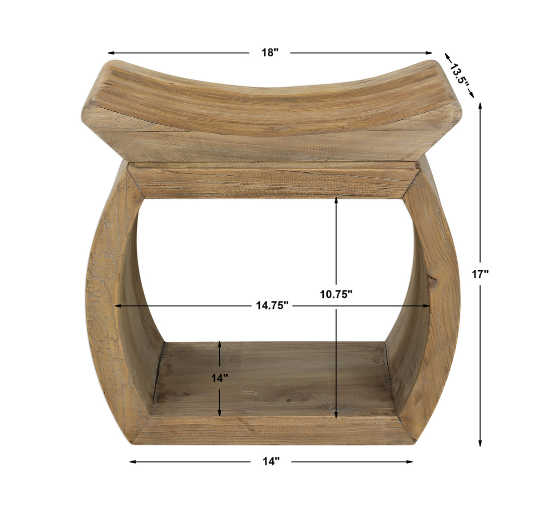 Uttermost Connor Elm Accent Stool