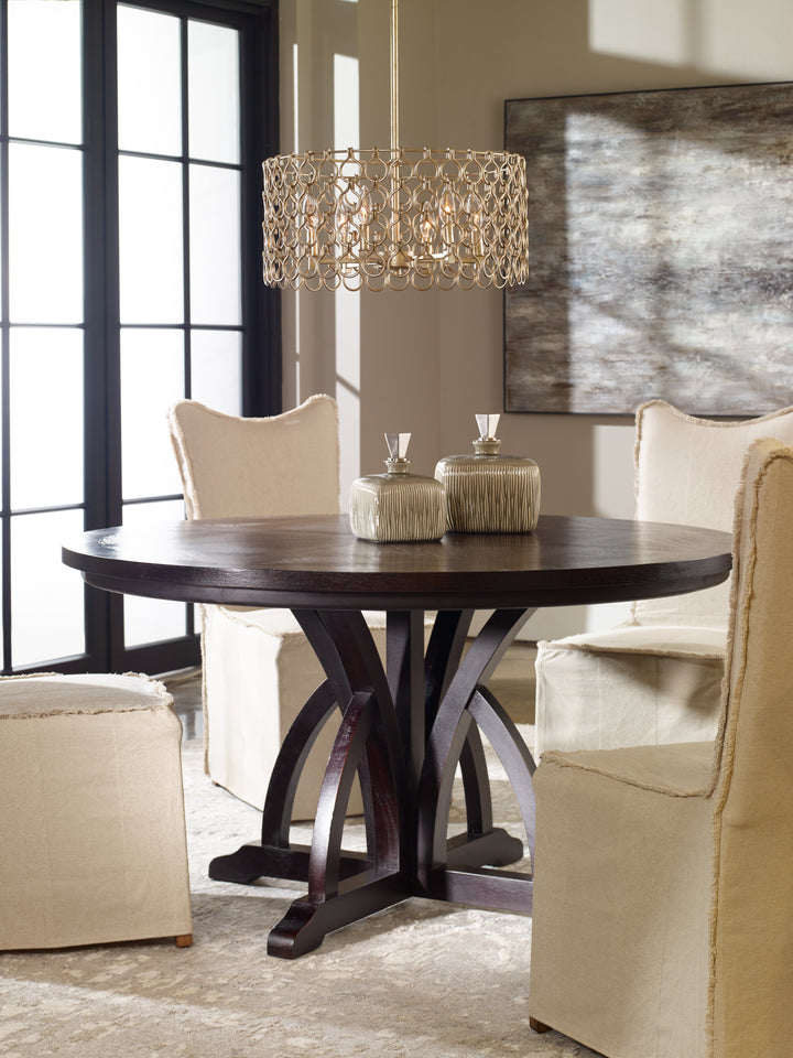 Uttermost Maiva Round Black Dining Table