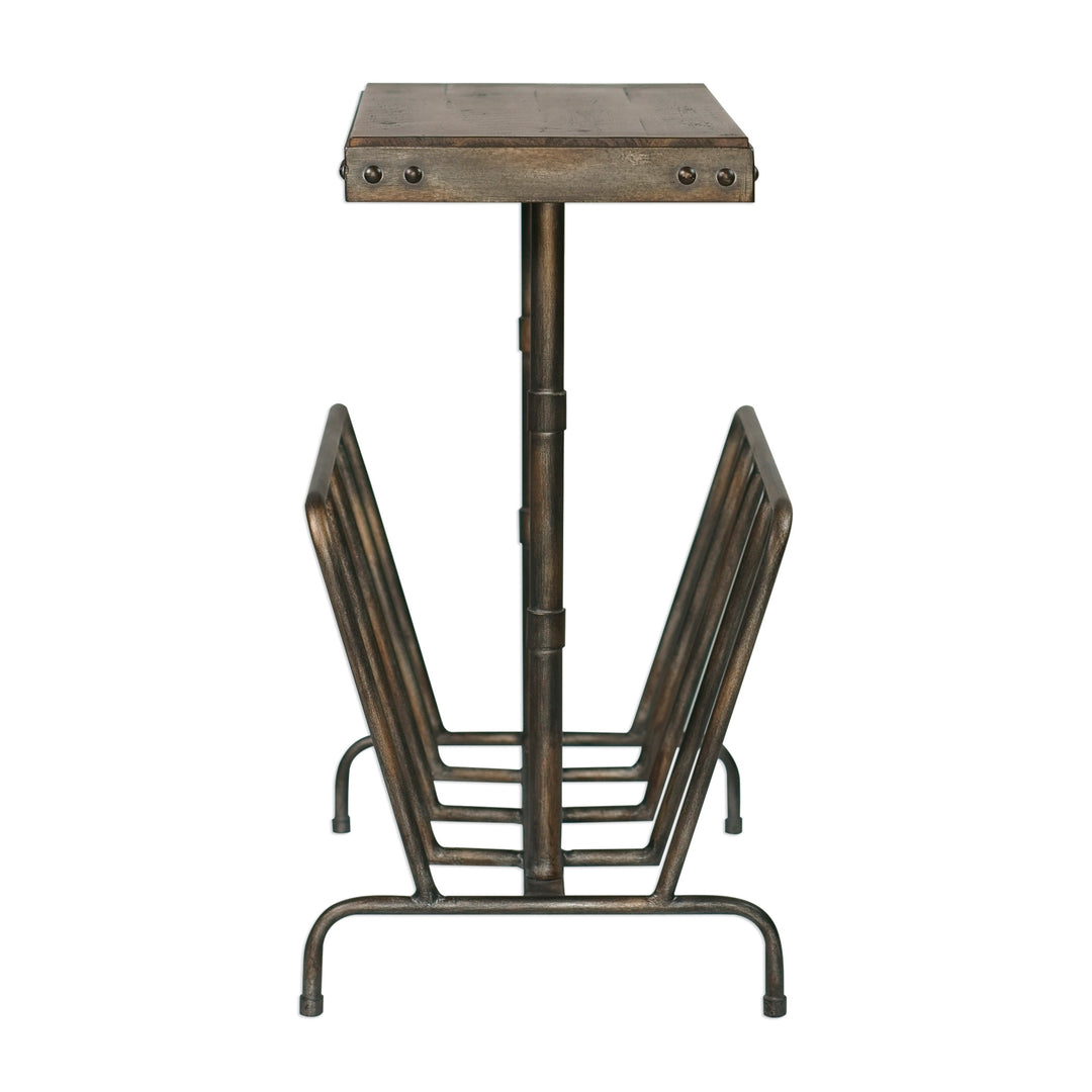 Uttermost Sonora Industrial Magazine Accent Table