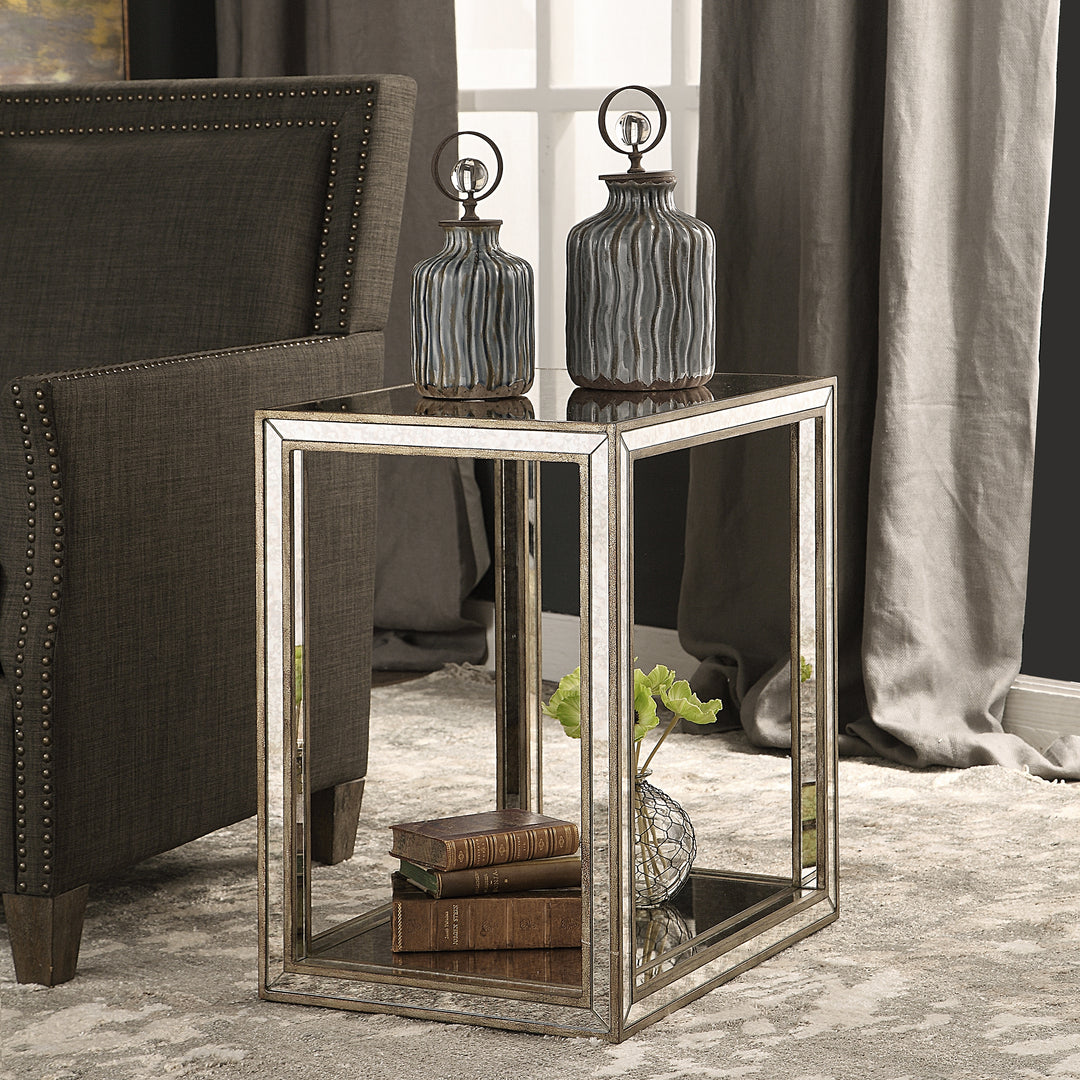 Uttermost Julie Mirrored End Table