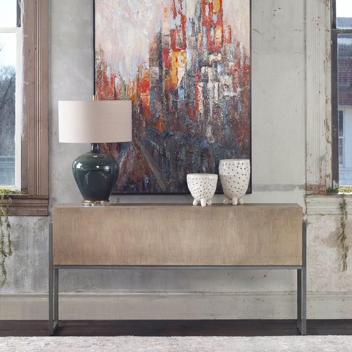 Uttermost Nevis Contemporary Console Table