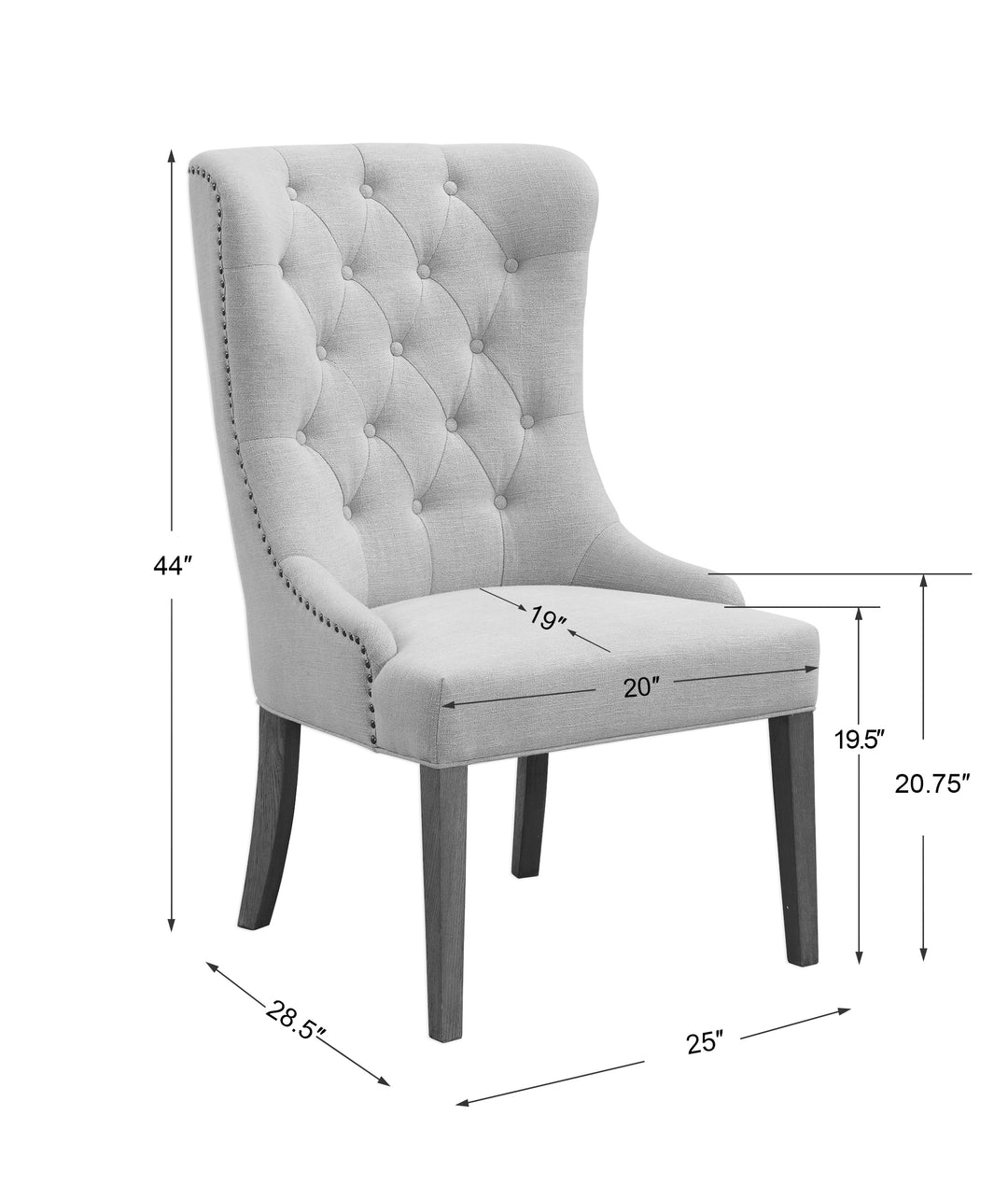 Uttermost Rioni Tufted Wing Chair