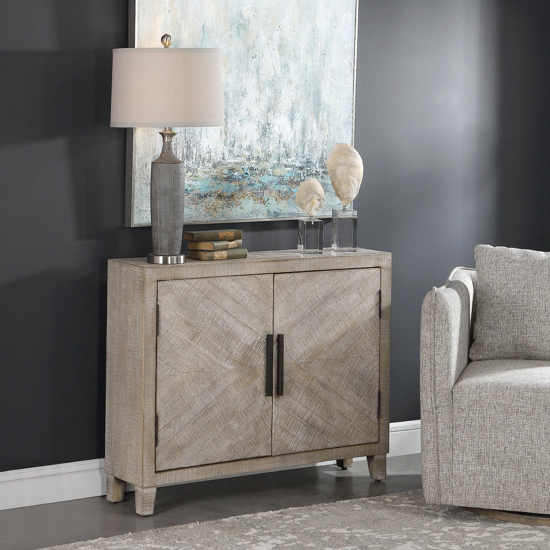 Uttermost Adalind White Washed Accent Cabinet