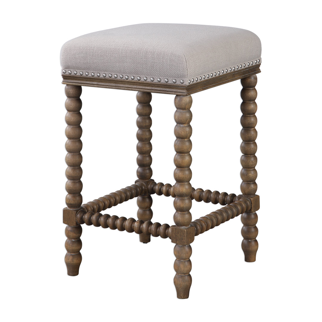 Uttermost Pryce Wooden Counter Stool