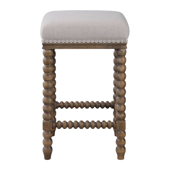 Uttermost Pryce Wooden Counter Stool