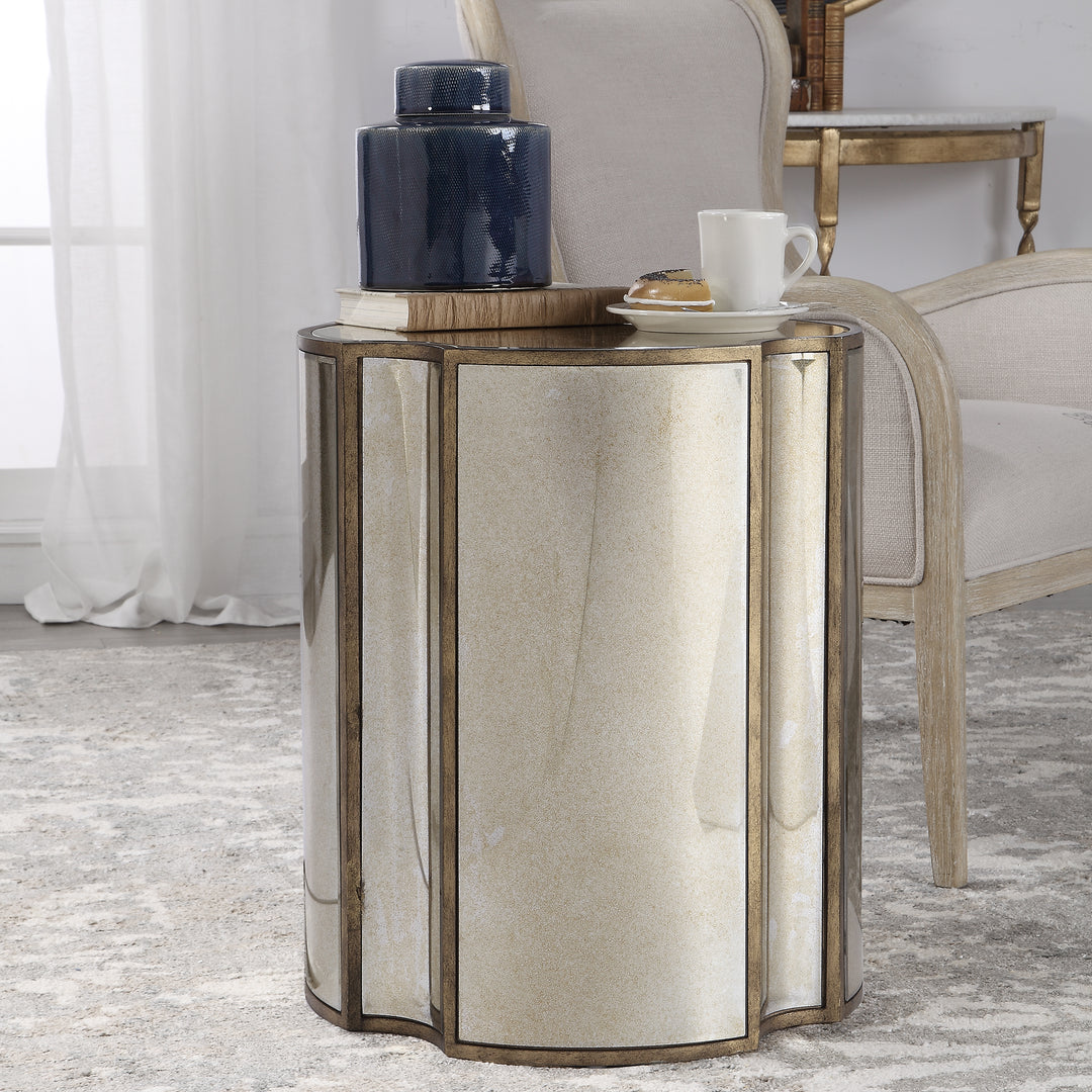 Uttermost Harlow Mirrored Accent Table