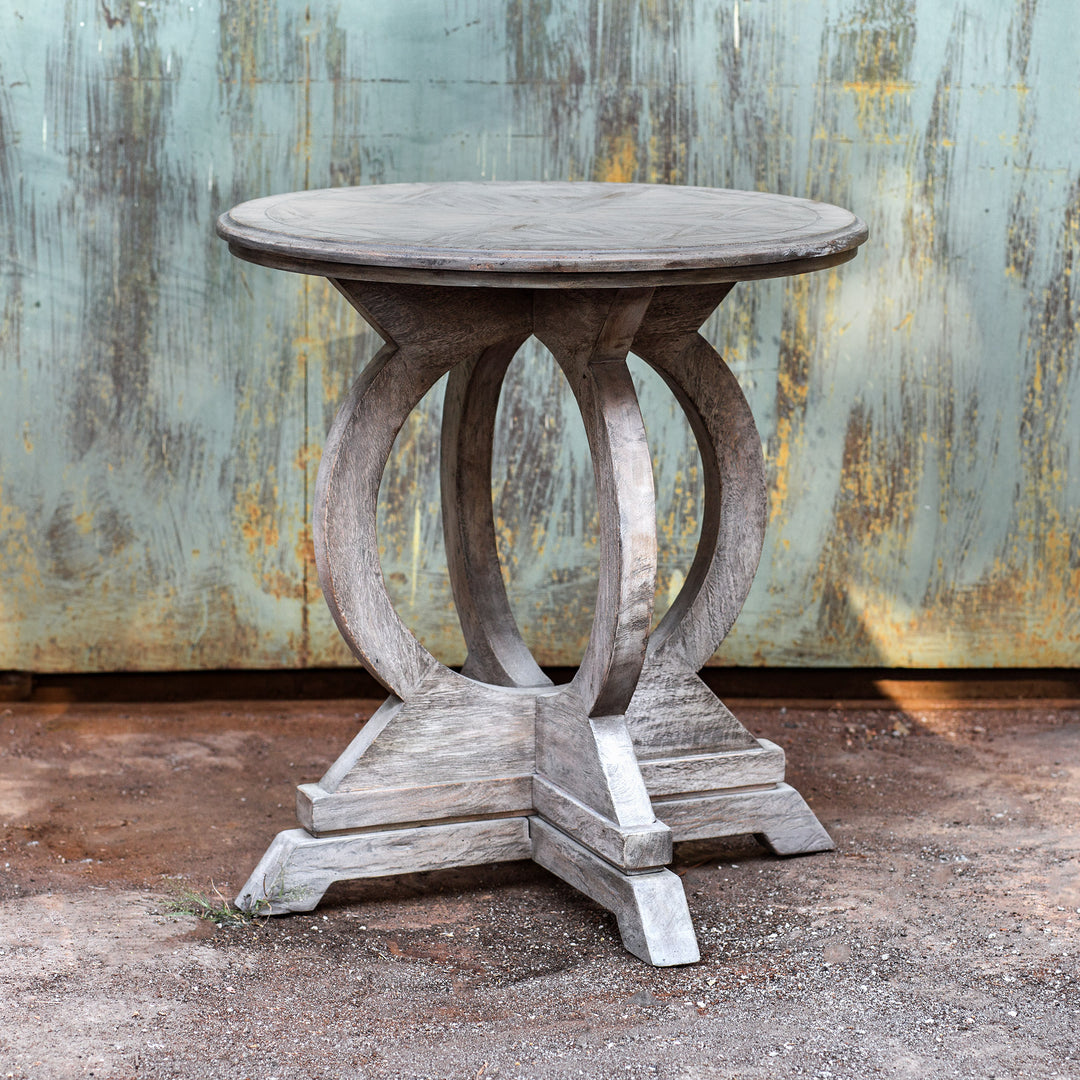 Uttermost Maiva White Side Table