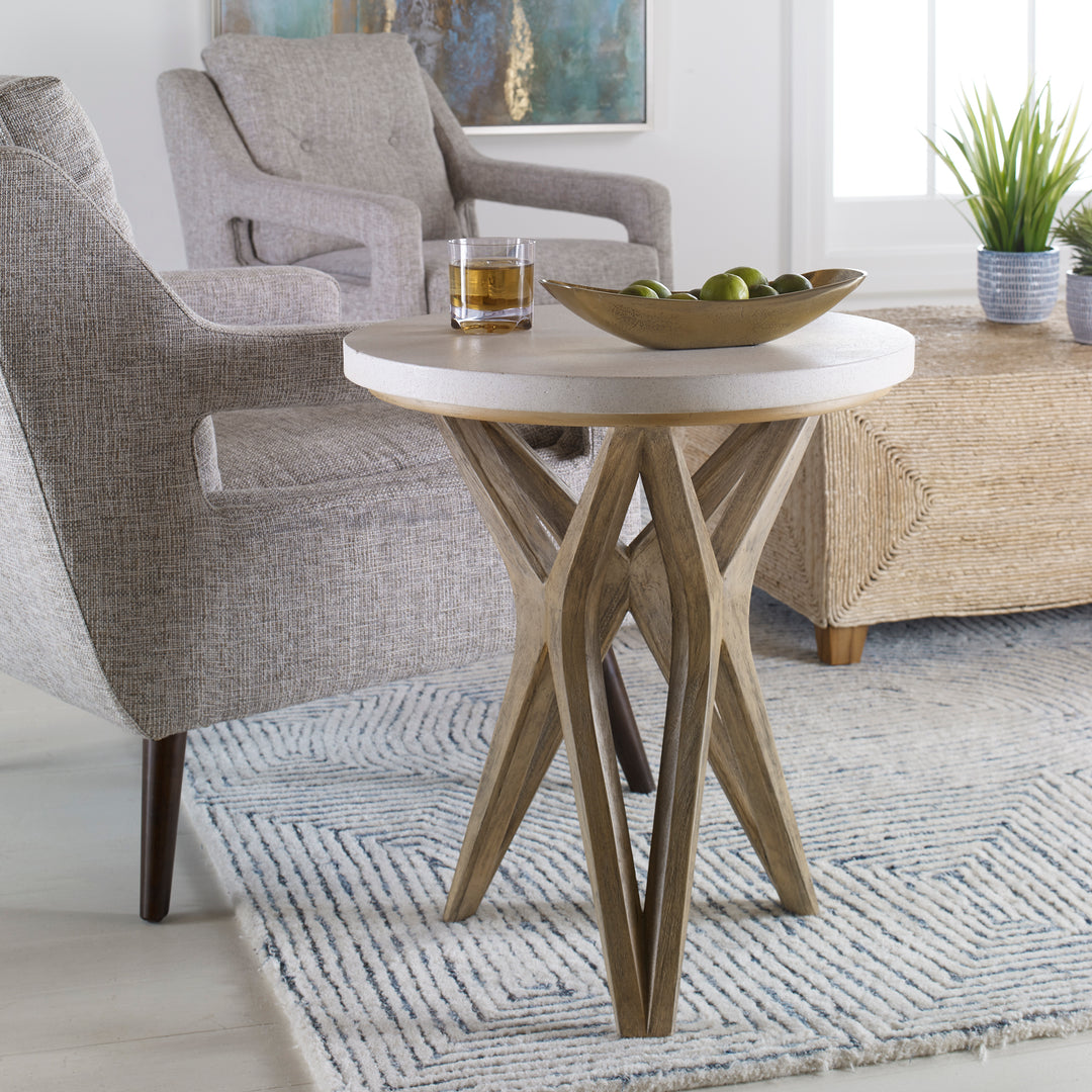 Uttermost Marnie Limestone Side Table