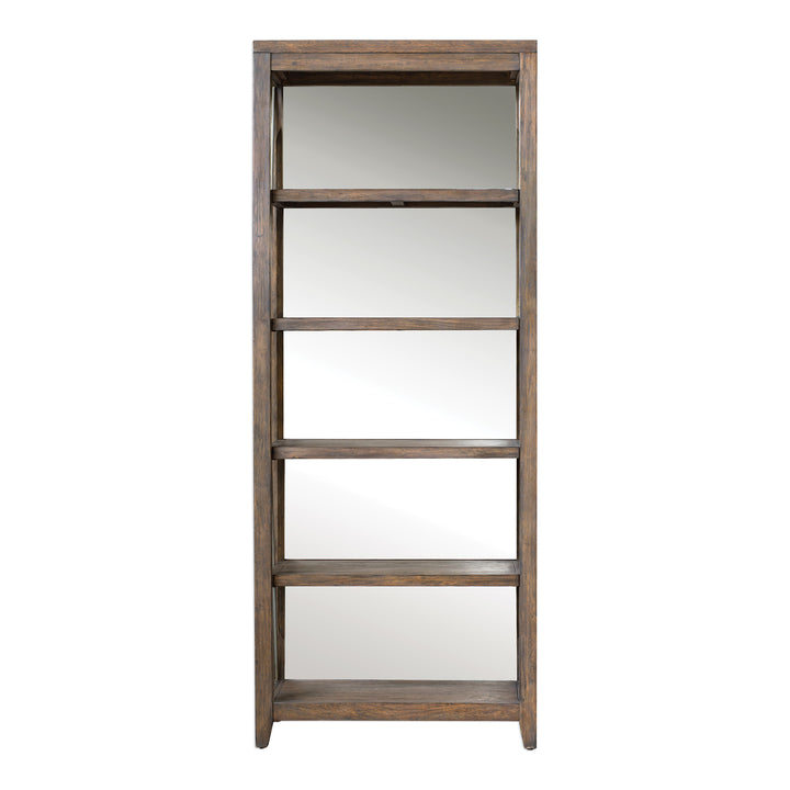 Uttermost Delancey Weathered Oak Etagere