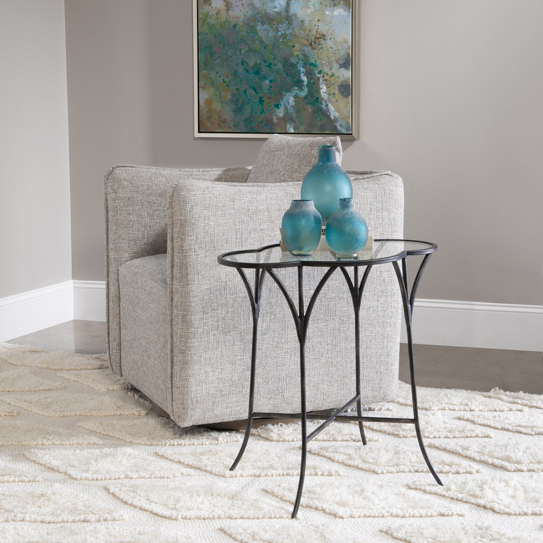 Uttermost Adhira Glass Accent Table