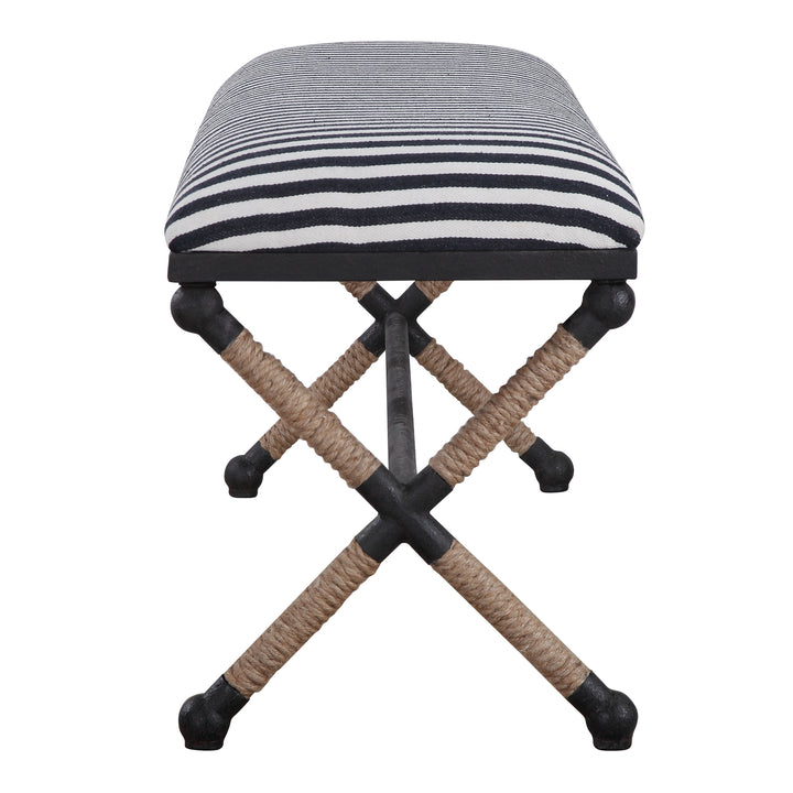 Uttermost Braddock Striped Bench