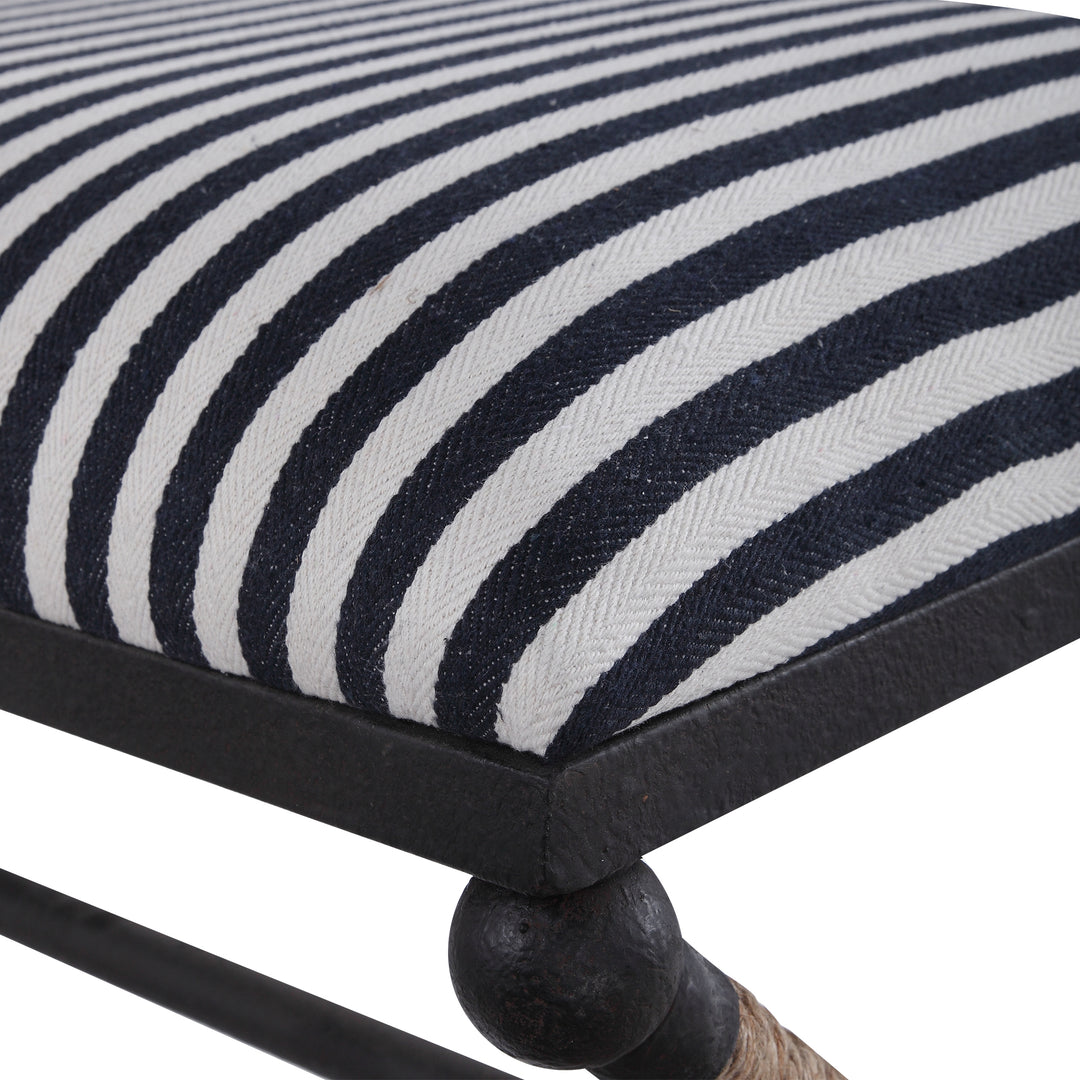 Uttermost Braddock Striped Bench