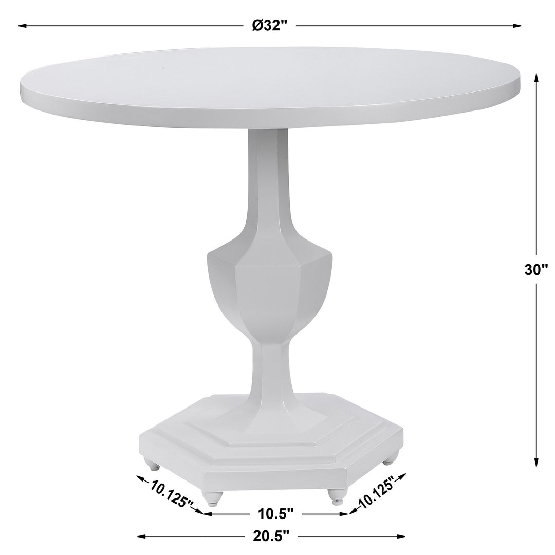 Uttermost Kabarda White Foyer Table