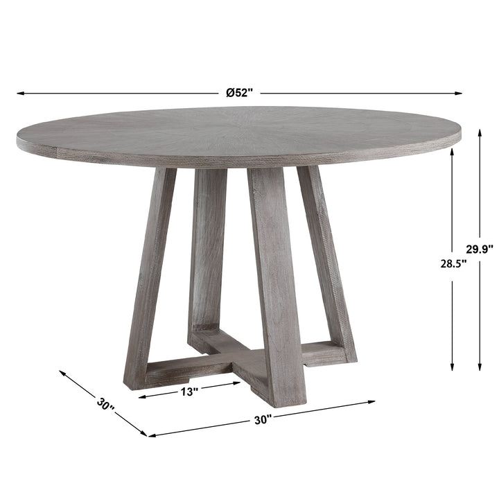 Uttermost Gidran Gray Dining Table