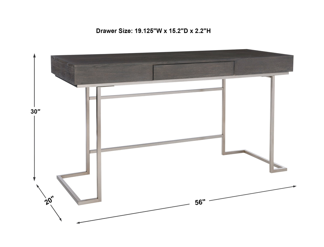 Uttermost Claude Modern Oak Desk