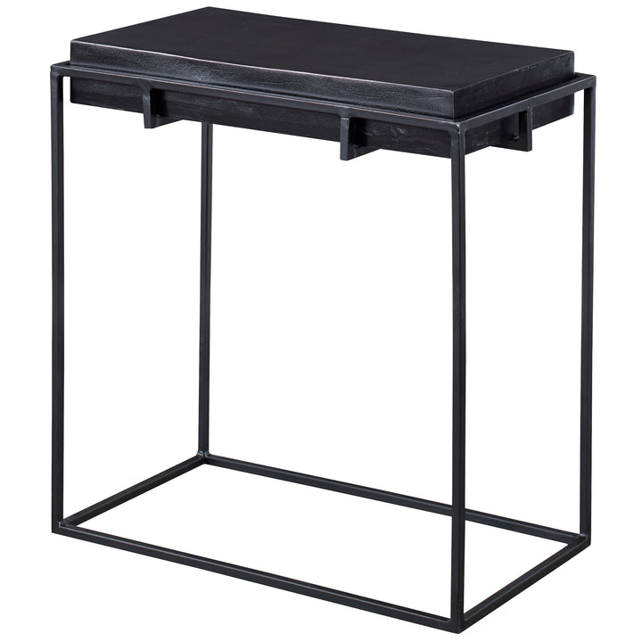 Uttermost Telone Modern Black Side Table