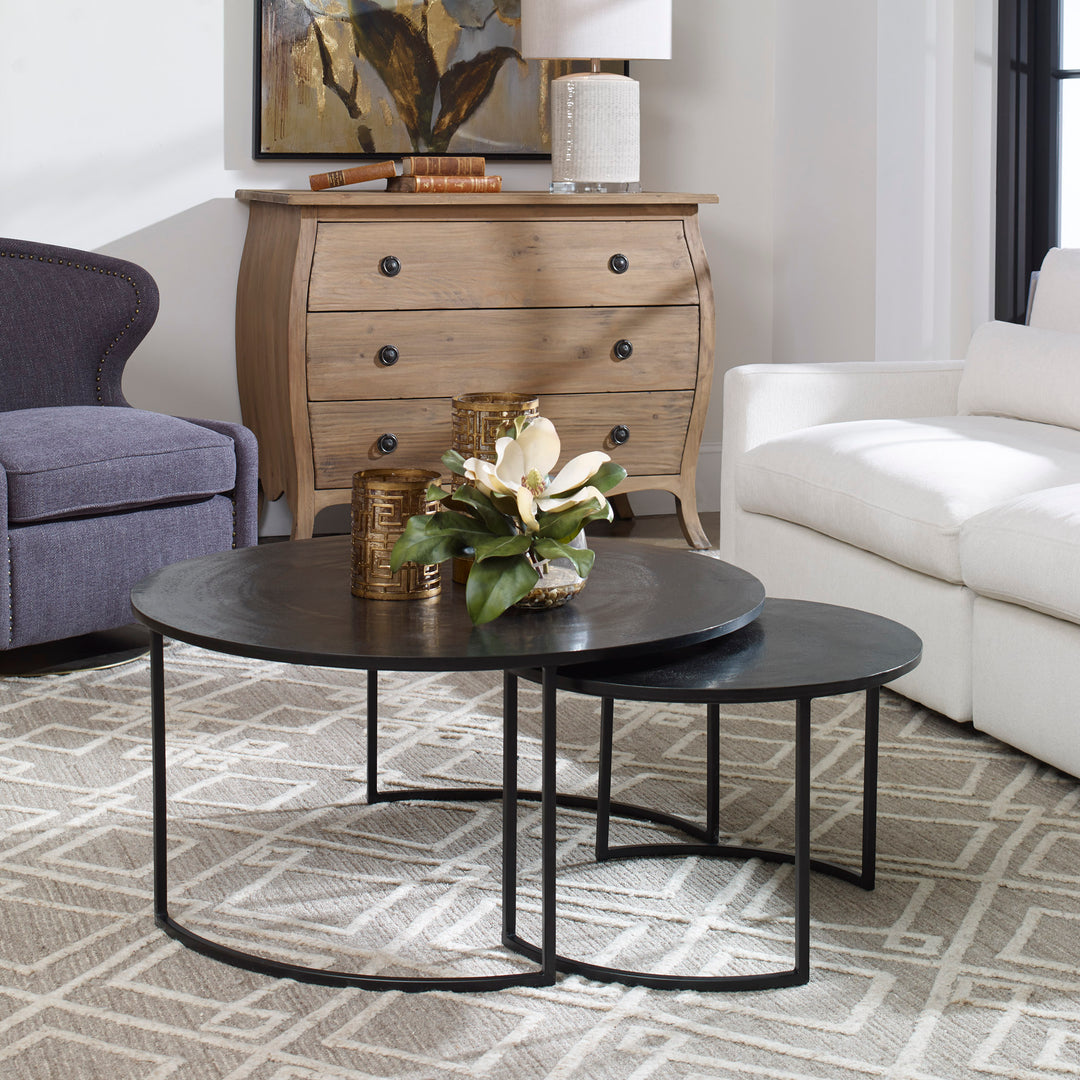 Uttermost Barnette Modern Nesting Coffee Tables S/2