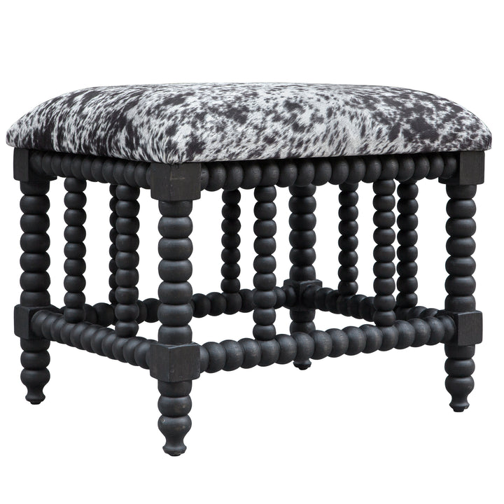 Uttermost Rancho Faux Cow Hide Small Bench