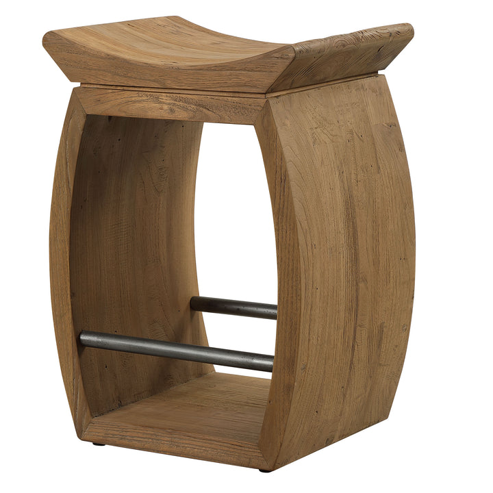 Uttermost Connor Modern Wood Counter Stool