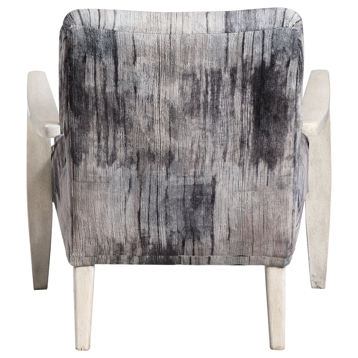 Uttermost Watercolor Gray Chenille Accent Chair