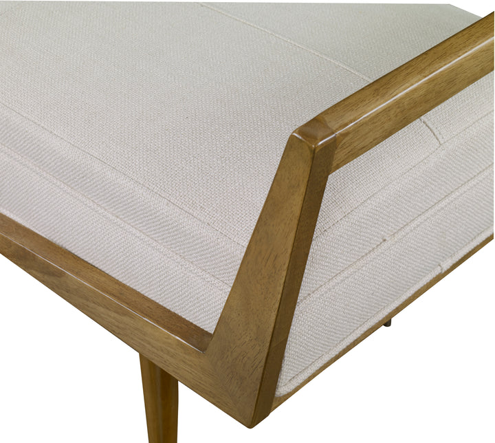 Uttermost Waylon Modern Ivory Bench