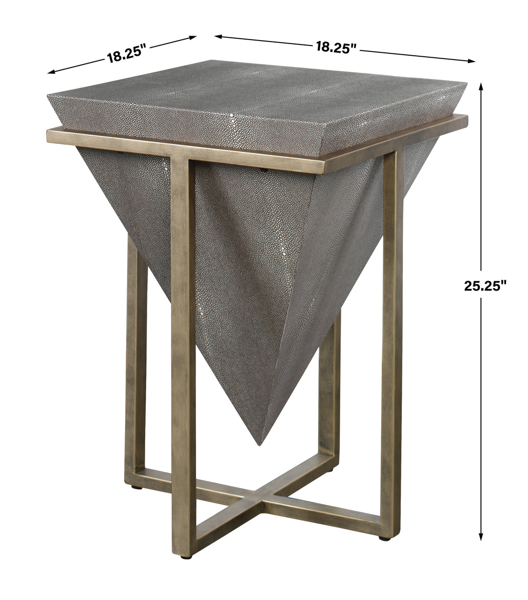 Uttermost Bertrand Shagreen Accent Table