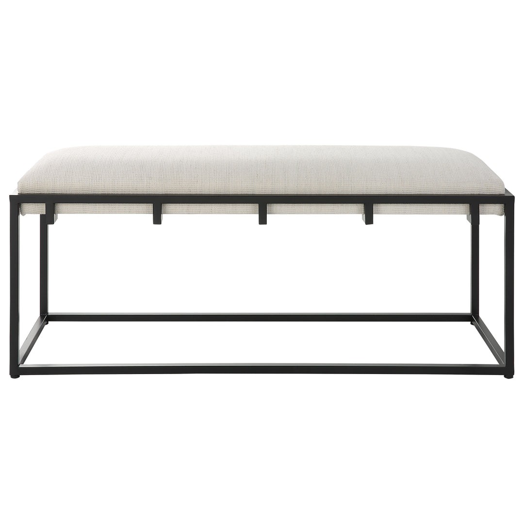 Uttermost Paradox Iron & Fabric Bench