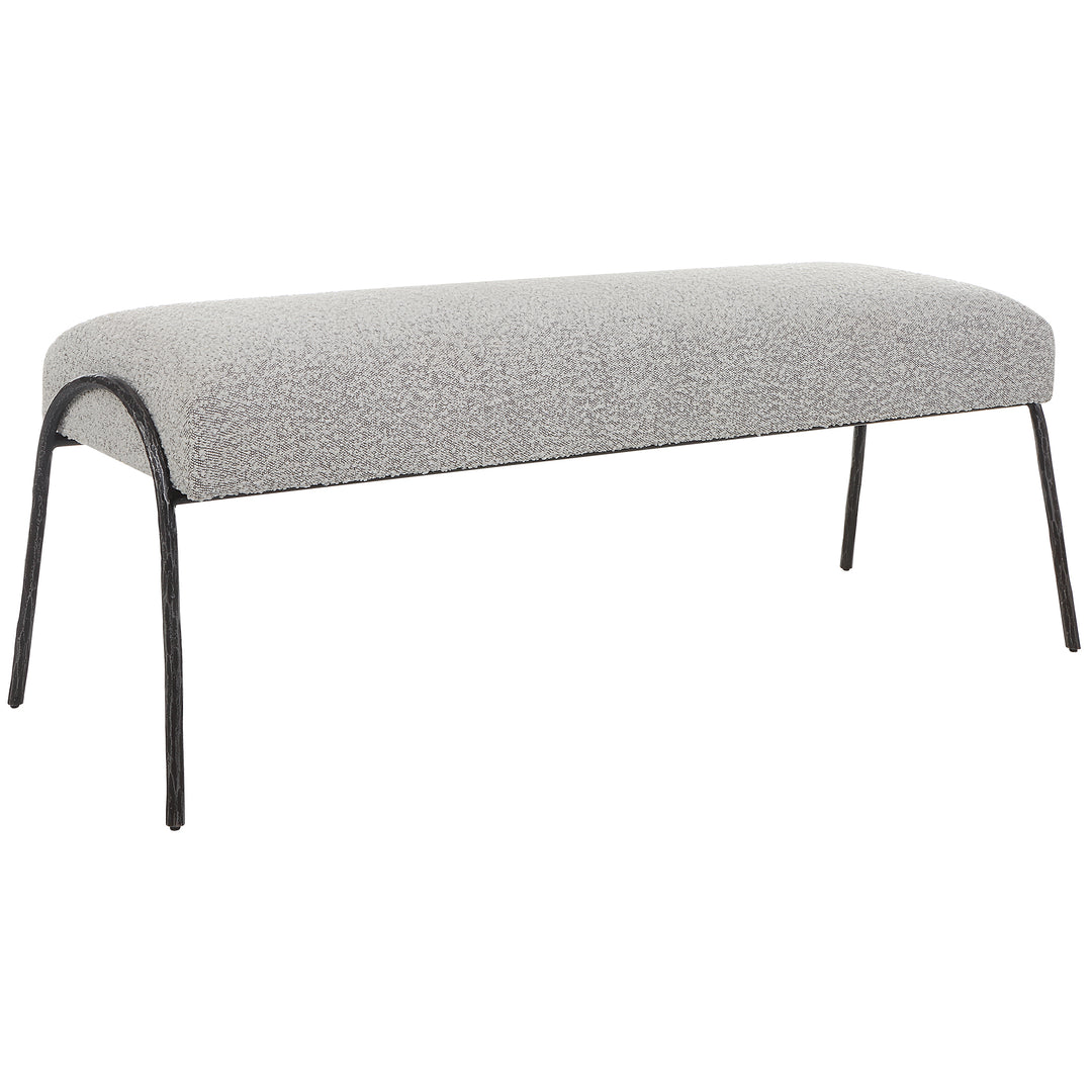 Uttermost Jacobsen Modern Gray Bench