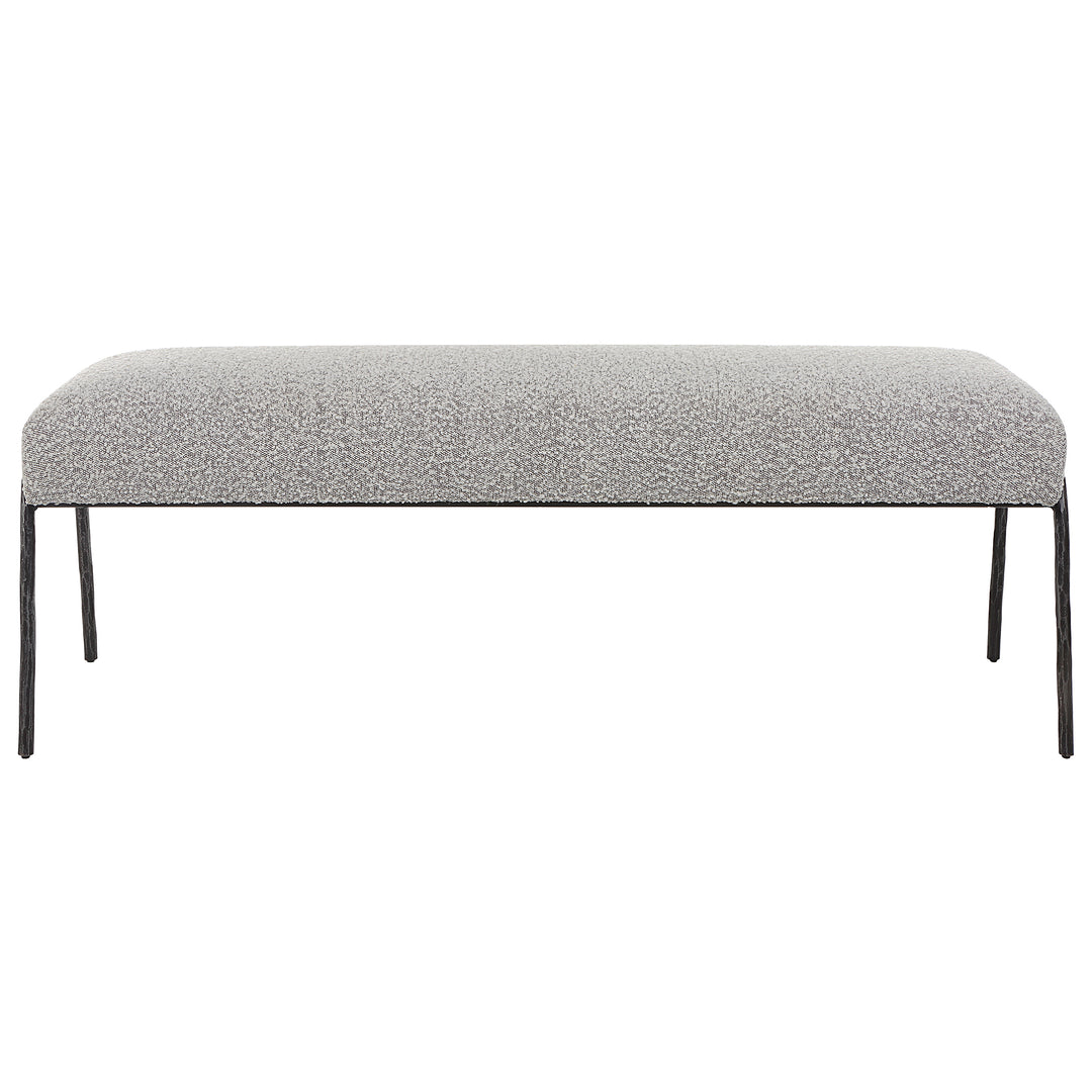 Uttermost Jacobsen Modern Gray Bench