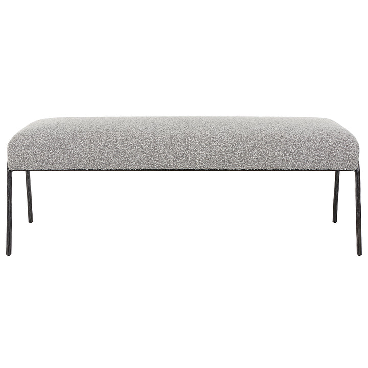 Uttermost Jacobsen Modern Gray Bench