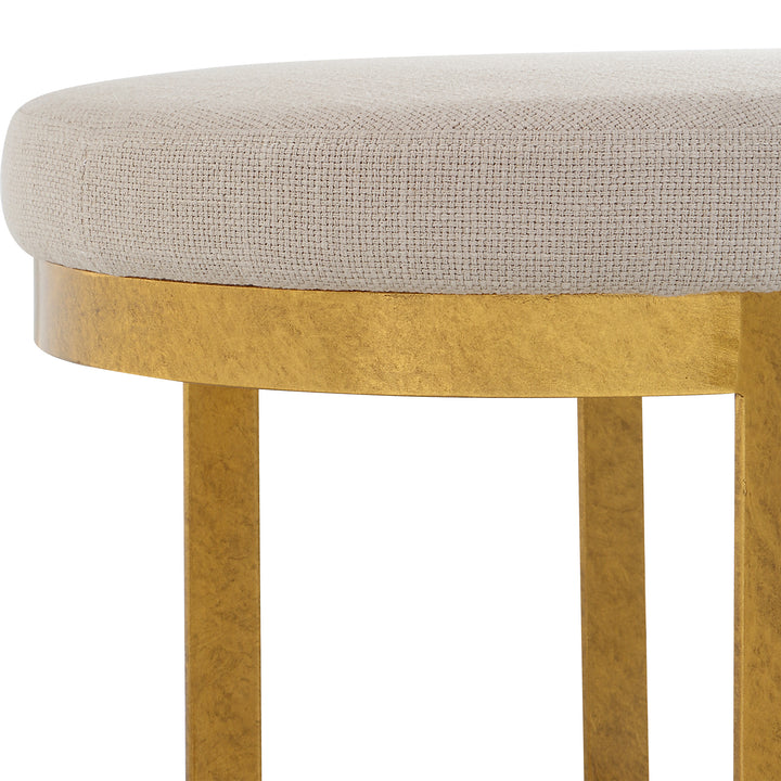 Uttermost Infinity Gold Accent Stool