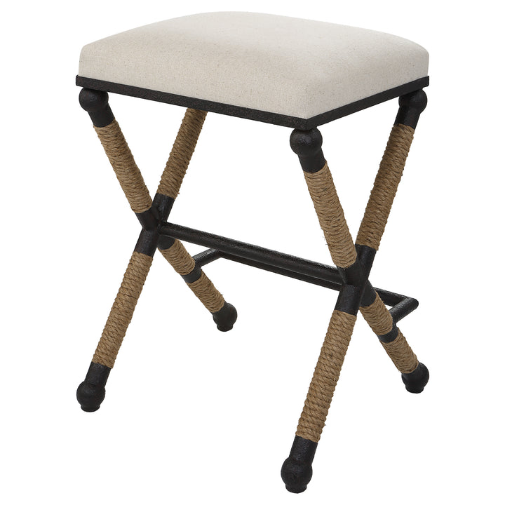 Uttermost Firth Rustic Oatmeal Counter Stool