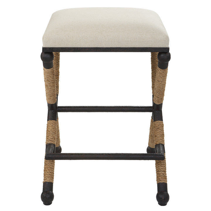 Uttermost Firth Rustic Oatmeal Counter Stool