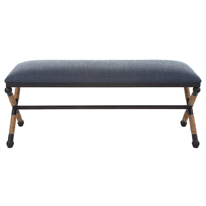 Uttermost Firth Rustic Navy Bench