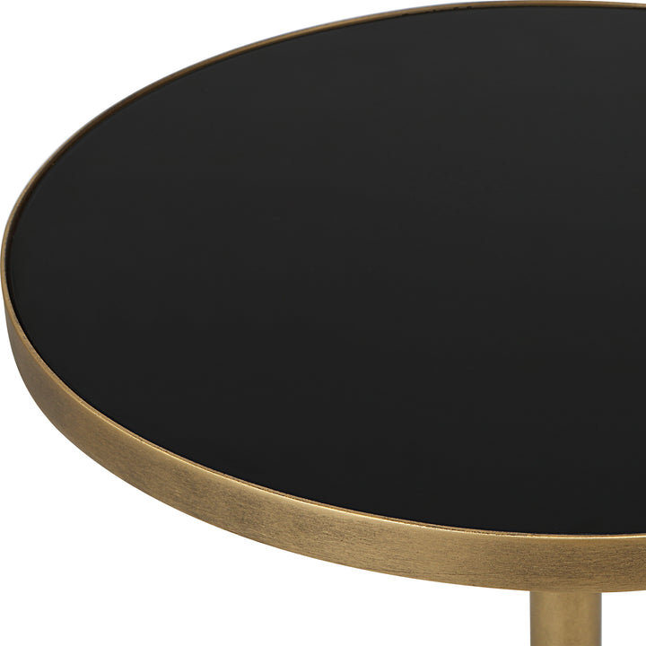 Uttermost Comet Geometric Bronze Accent Table