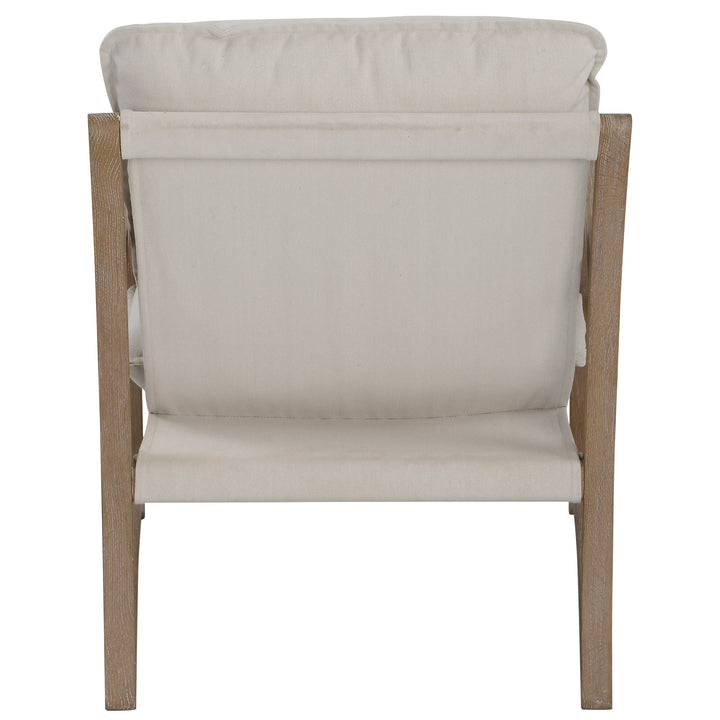 Uttermost Melora Solid Oak Accent Chair