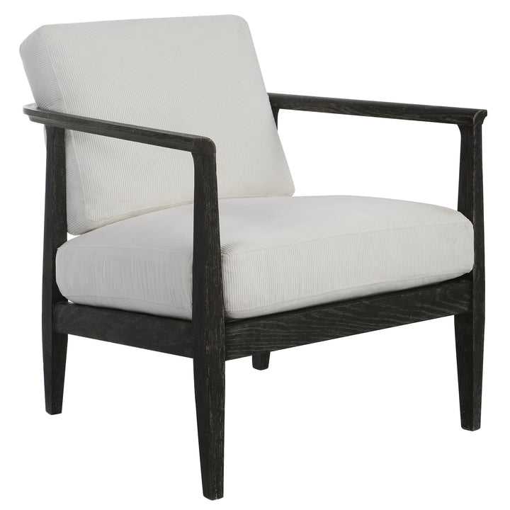 Uttermost Brunei White Accent Chair