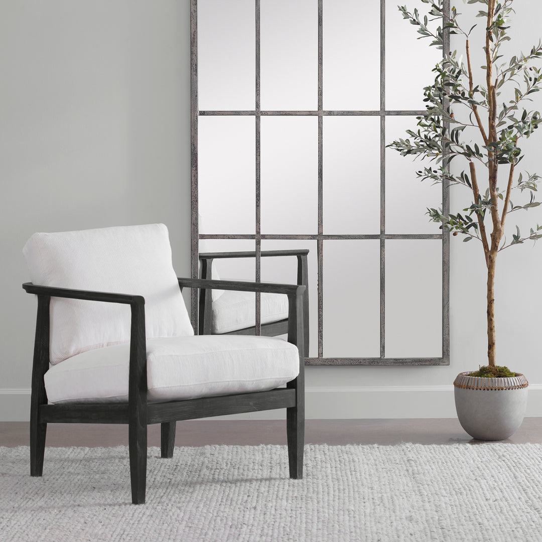 Uttermost Brunei White Accent Chair