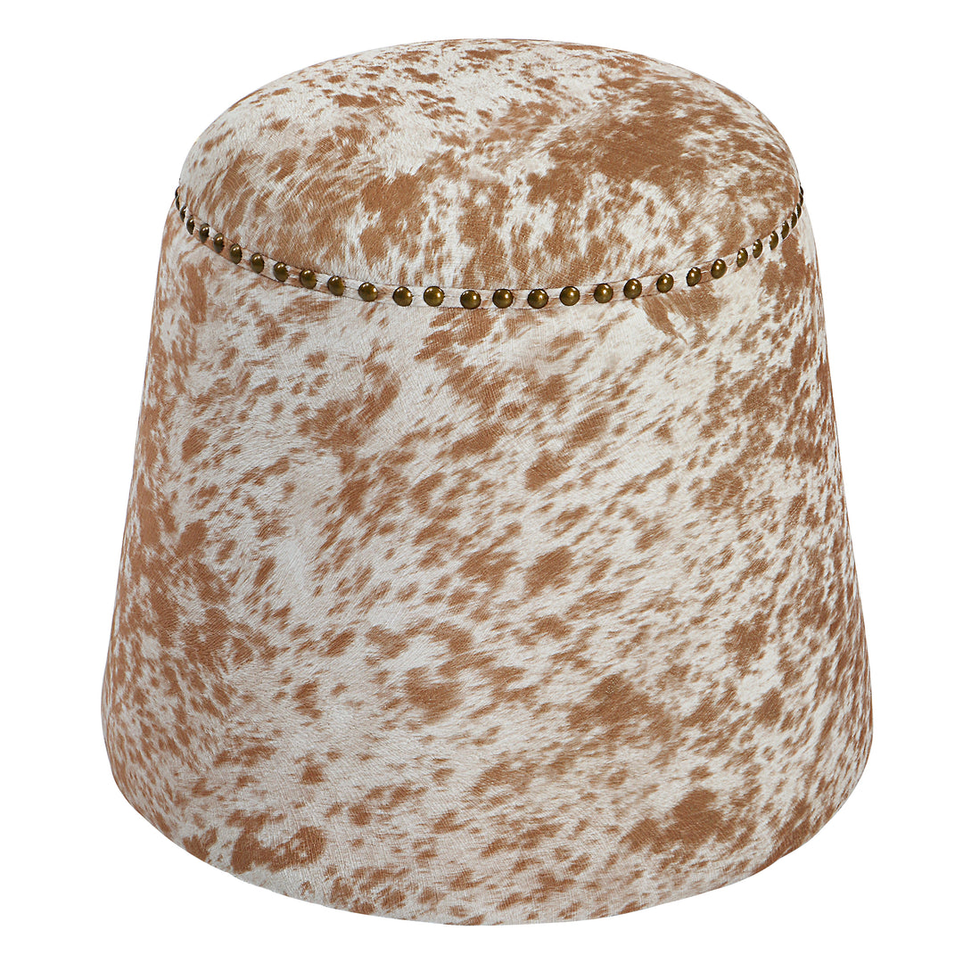 Uttermost Gumdrop Cow Hide Ottoman