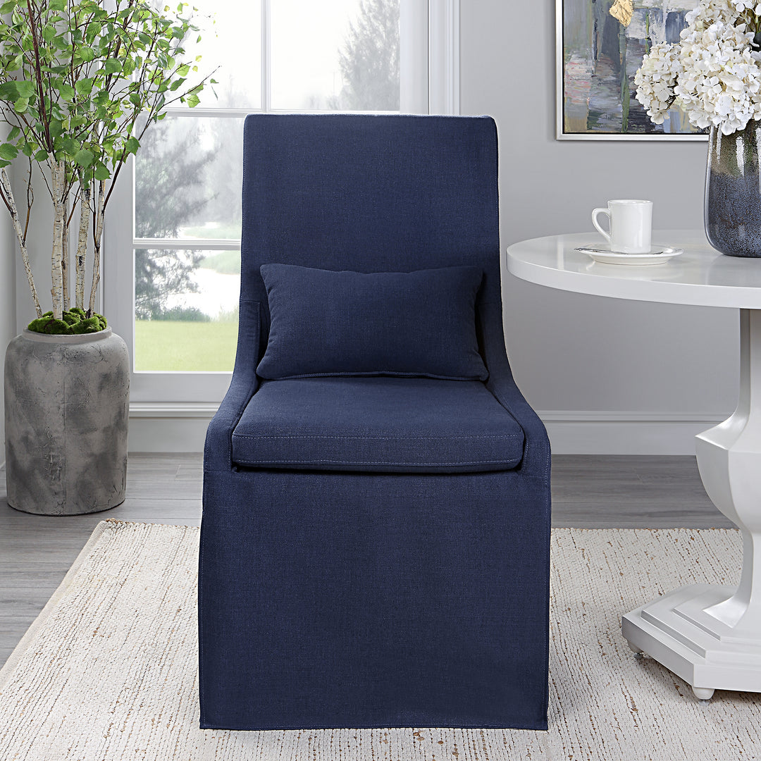 Uttermost Coley Denim Armless Chair