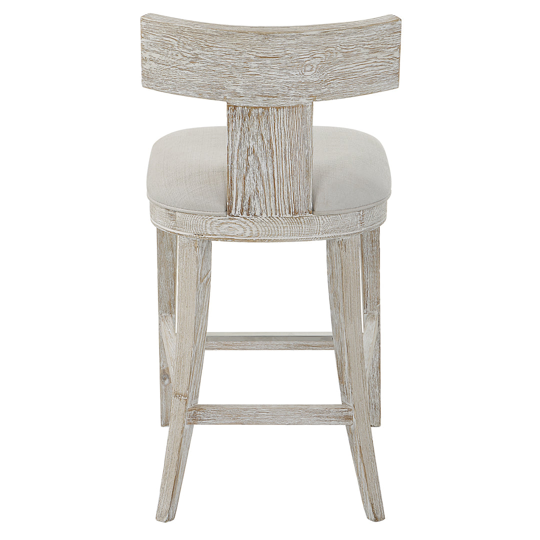 Uttermost Idris White Counter Stool