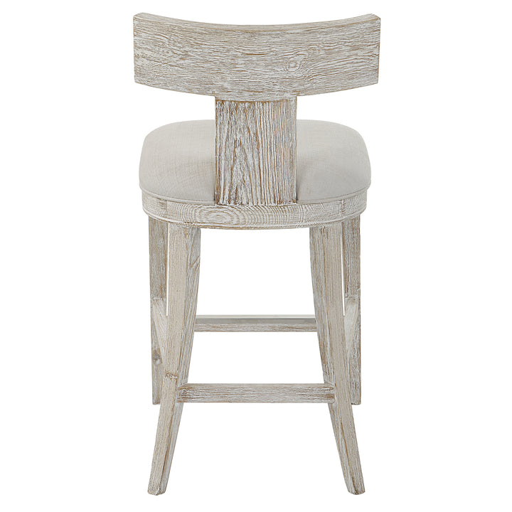 Uttermost Idris White Counter Stool