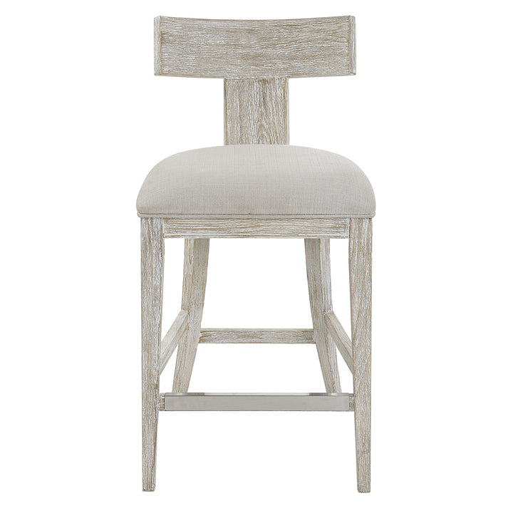 Uttermost Idris White Counter Stool