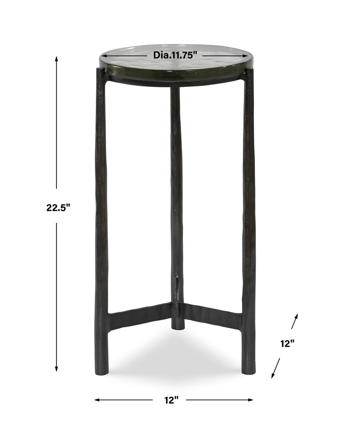 Uttermost Eternity Iron & Glass Accent Table