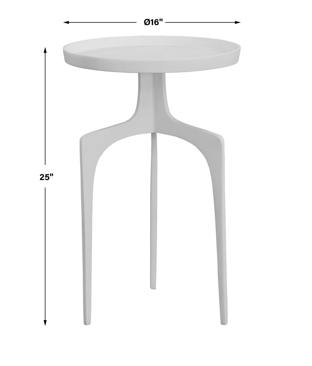 Uttermost Kenna White Accent Table