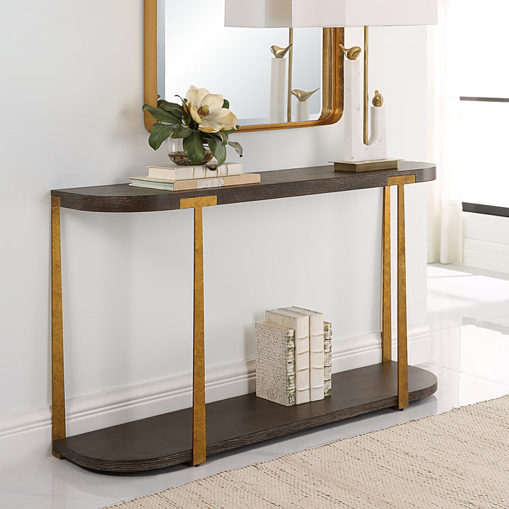 Uttermost Palisade Wood Console Table