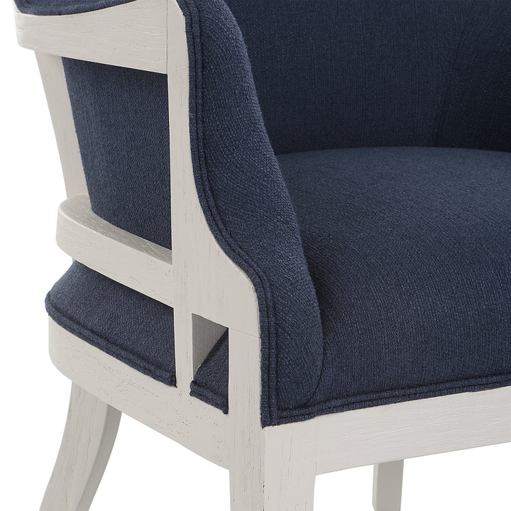 Uttermost Gordonston Blue Fabric Accent Chair